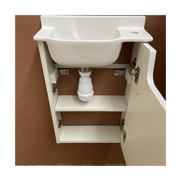 Meuble Court blanc Lave-mains Ello Droit