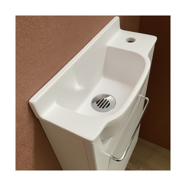 Meuble Court blanc Lave-mains Ello Droit