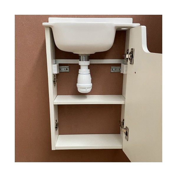 Meuble Court blanc Lave-mains Ello Droit