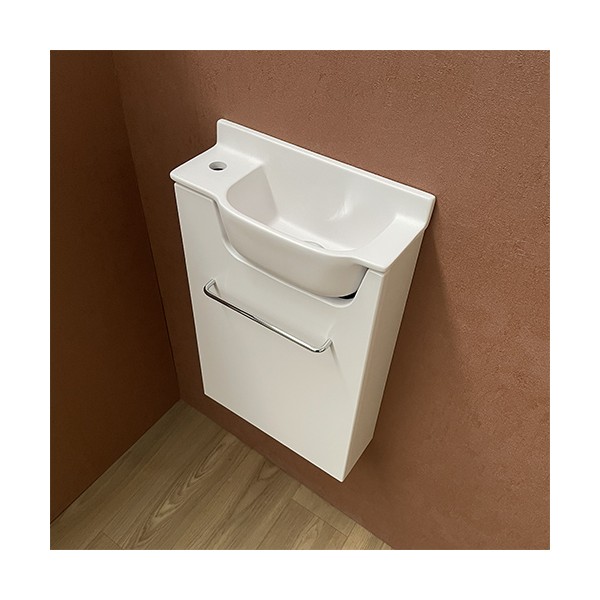 Meuble Court blanc Lave-mains Ello Gauche