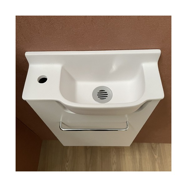 Meuble Court blanc Lave-mains Ello Gauche