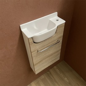 Meuble Court chêne Lave-mains Ello Droit