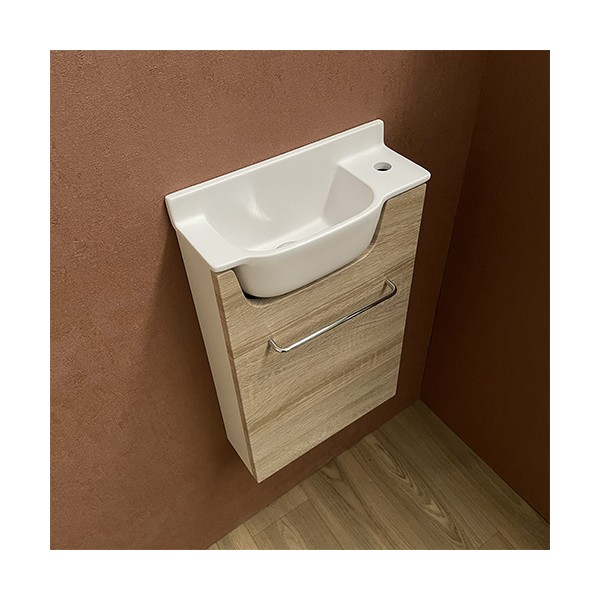 Meuble Court chêne Lave-mains Ello Droit