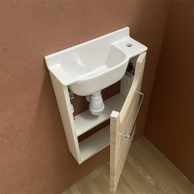 Meuble Court chêne Lave-mains Ello Droit