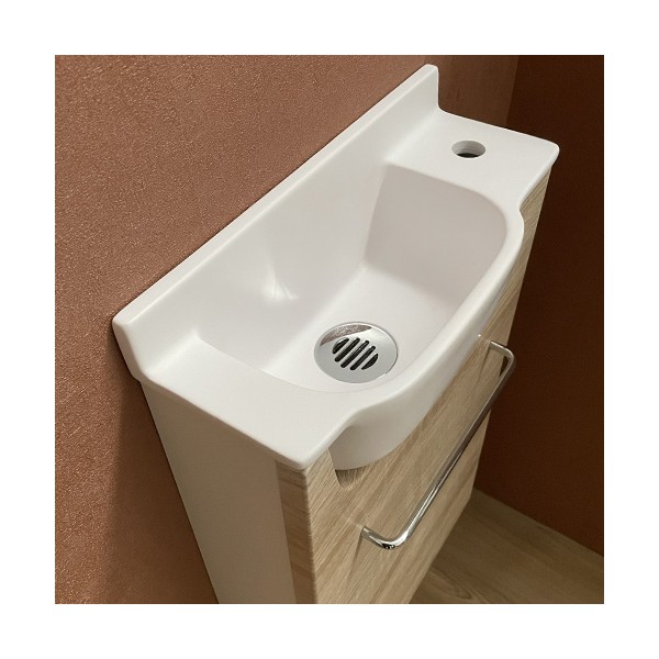 Meuble Court chêne Lave-mains Ello Droit