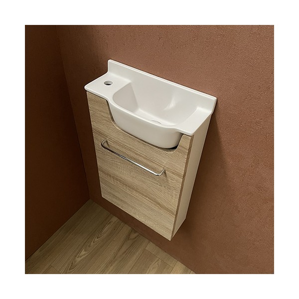 Meuble Court Chêne Lave-mains Ello Gauche