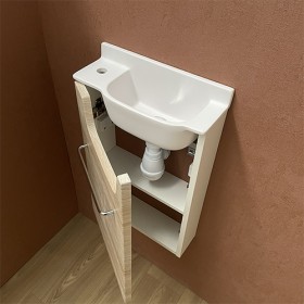 Meuble Court Chêne Lave-mains Ello Gauche