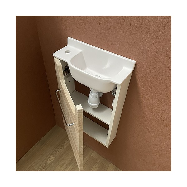 Meuble Court Chêne Lave-mains Ello Gauche