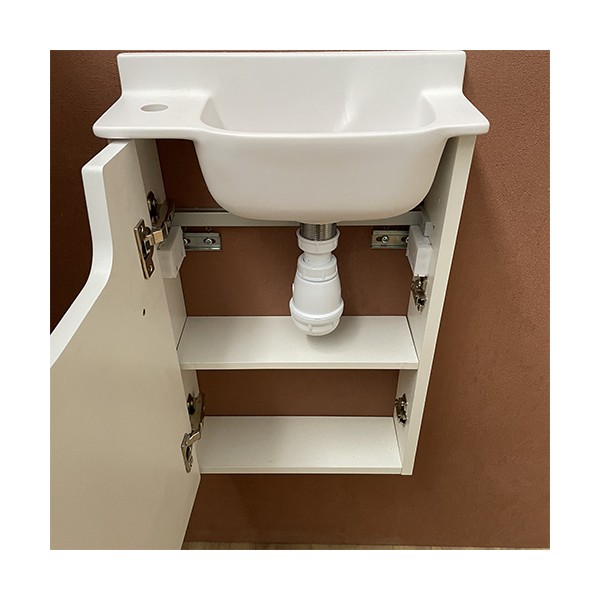 Meuble Court Inox Lave-mains Ello Gauche