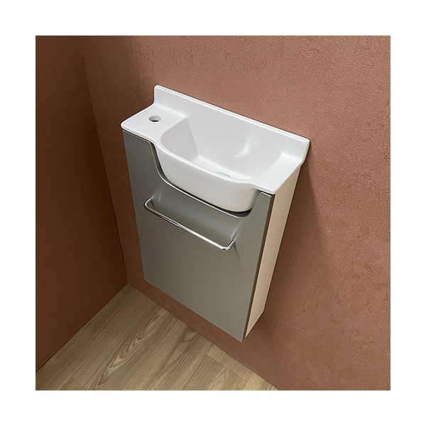 Meuble Court Inox Lave-mains Ello Gauche