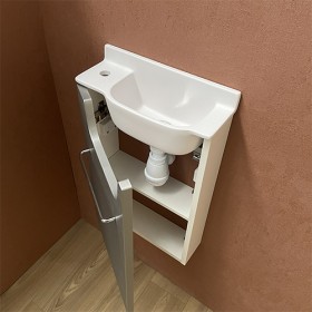 Meuble Court Inox Lave-mains Ello Gauche