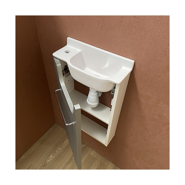 Meuble Court Inox Lave-mains Ello Gauche