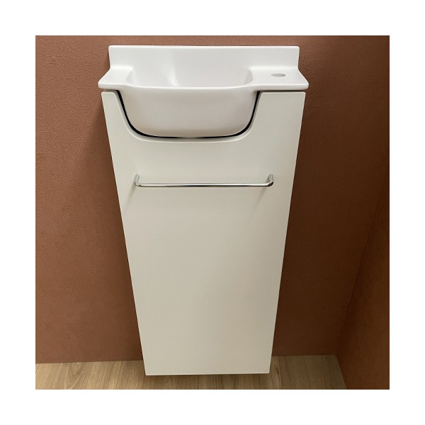 Meuble Long blanc Lave-mains Ello Droit