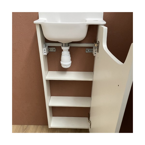 Meuble Long blanc Lave-mains Ello Droit