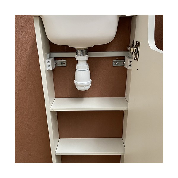 Meuble Long blanc Lave-mains Ello Droit