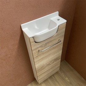 Meuble Long Chêne Lave-mains Ello Droit