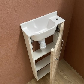 Meuble Long Chêne Lave-mains Ello Droit