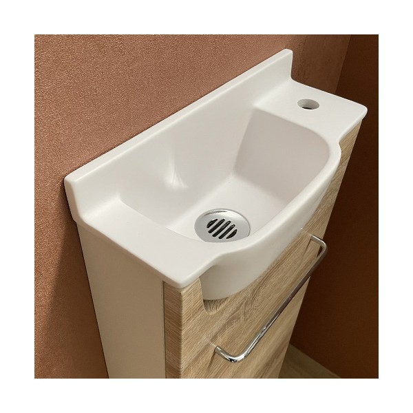 Meuble Long Chêne Lave-mains Ello Droit