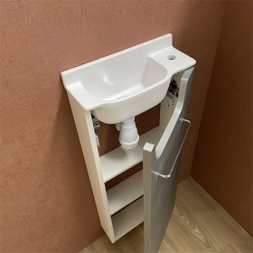 Meuble Long Inox Lave-mains Ello Droit