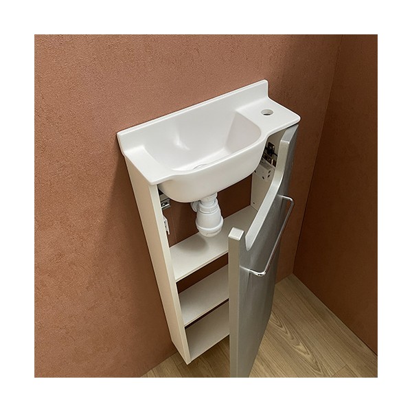 Meuble Long Inox Lave-mains Ello Droit