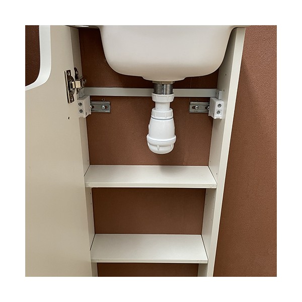 Meuble Long blanc Lave-mains Ello Gauche