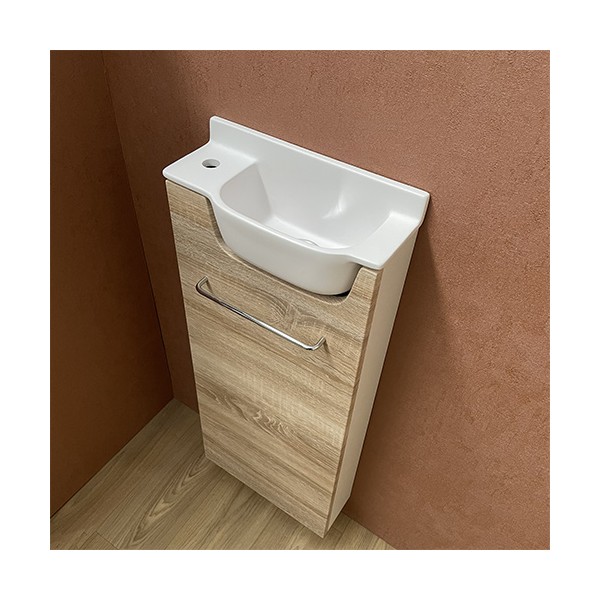 Meuble Long Chêne Lave-mains Ello Gauche