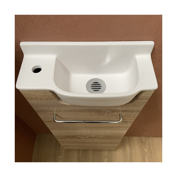 Meuble Long Chêne Lave-mains Ello Gauche