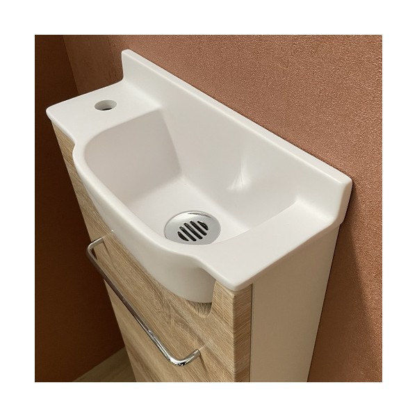 Meuble Long Chêne Lave-mains Ello Gauche