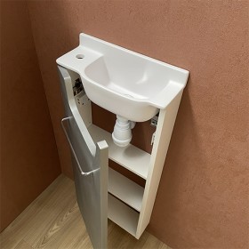 Meuble Long Inox Lave-mains Ello Gauche