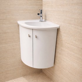 meuble lave mains d'angle 34 x 34 cm