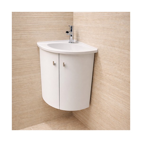 meuble lave mains d'angle 34 x 34 cm