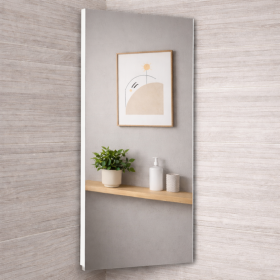 armoire toilette d'angle 1 porte