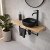 Lave-mains Glam noir Wood Frêne Long