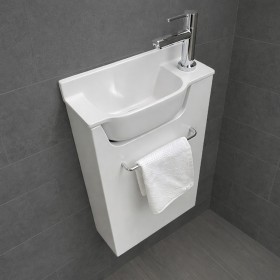 lave mains ello compact blanc 15 cm