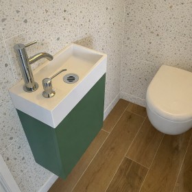 meuble lave mains suspendu 18 cm