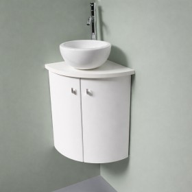 meuble lave mains d'angle 34x34cm