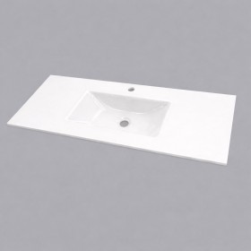 Plan verre standard vasque rectangle 110 cm