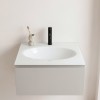 Plan verre standard vasque ovale 60 cm