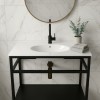 Plan verre standard vasque ovale 100 cm
