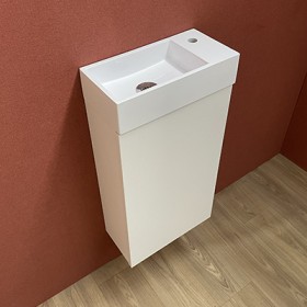 petit meuble lave mains myla blanc 36 x 18 cm