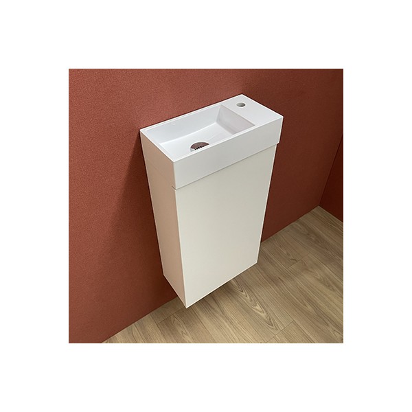 petit meuble lave mains myla blanc 36 x 18 cm