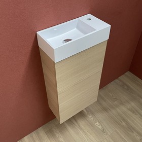 meuble lave mains myla chêne vicenza 36x 18 cm