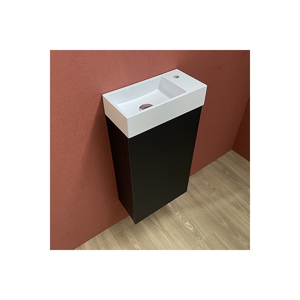 Meuble Lave-mains Myla Noir Mat