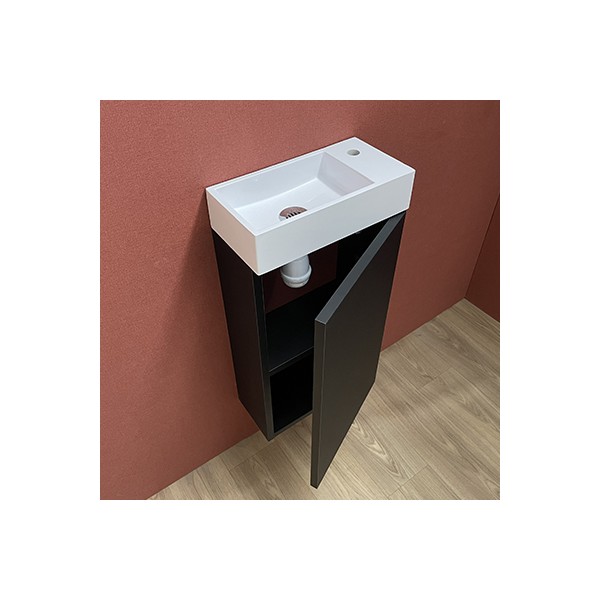 Meuble Lave-mains Myla Noir Mat