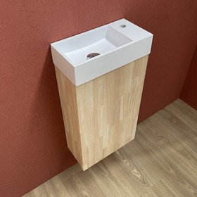Meuble Lave-mains Myla hévéa