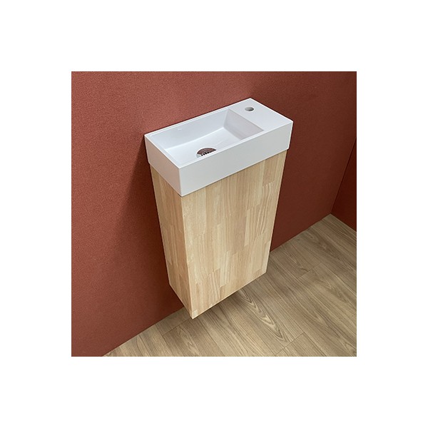 Meuble Lave-mains Myla hévéa