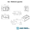 Pack lave-mains Izis blanc mat