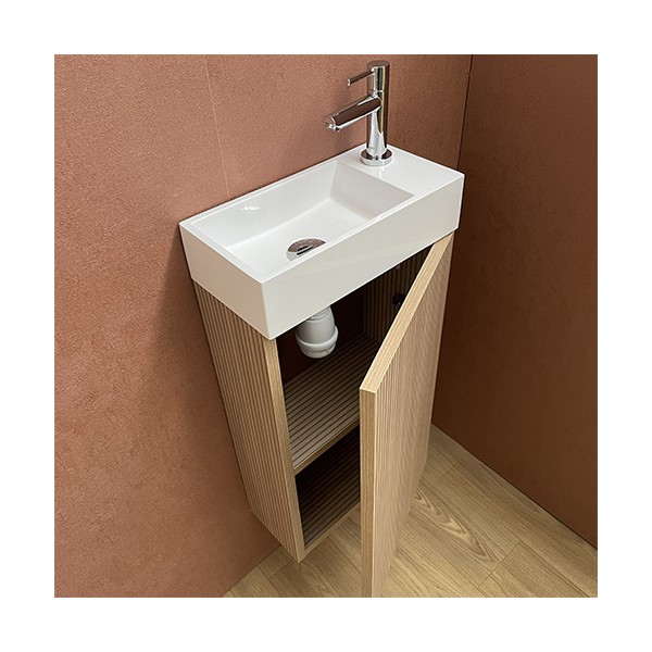Pack meuble Lave mains Myla Lamella