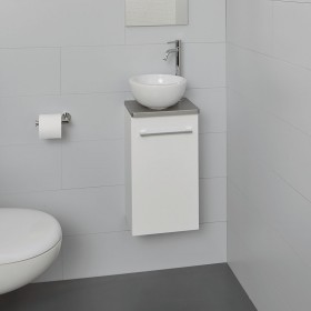 Lave-mains Uno Court Bol Blanc