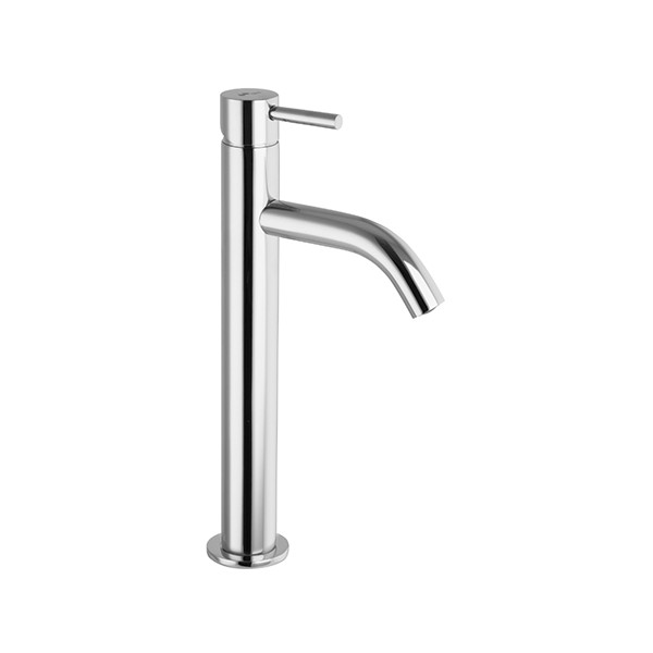 Robinet haut pour lavabo posé eau chaude et froide. chromé